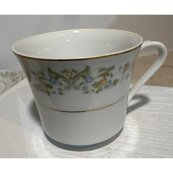 Set of 4 Towne House Summerlace China Cup & Saucer Set Floral Pattern Japan Vtg - Picture 3 of 14